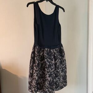 Just...Taylor Navy and White Midi Dress